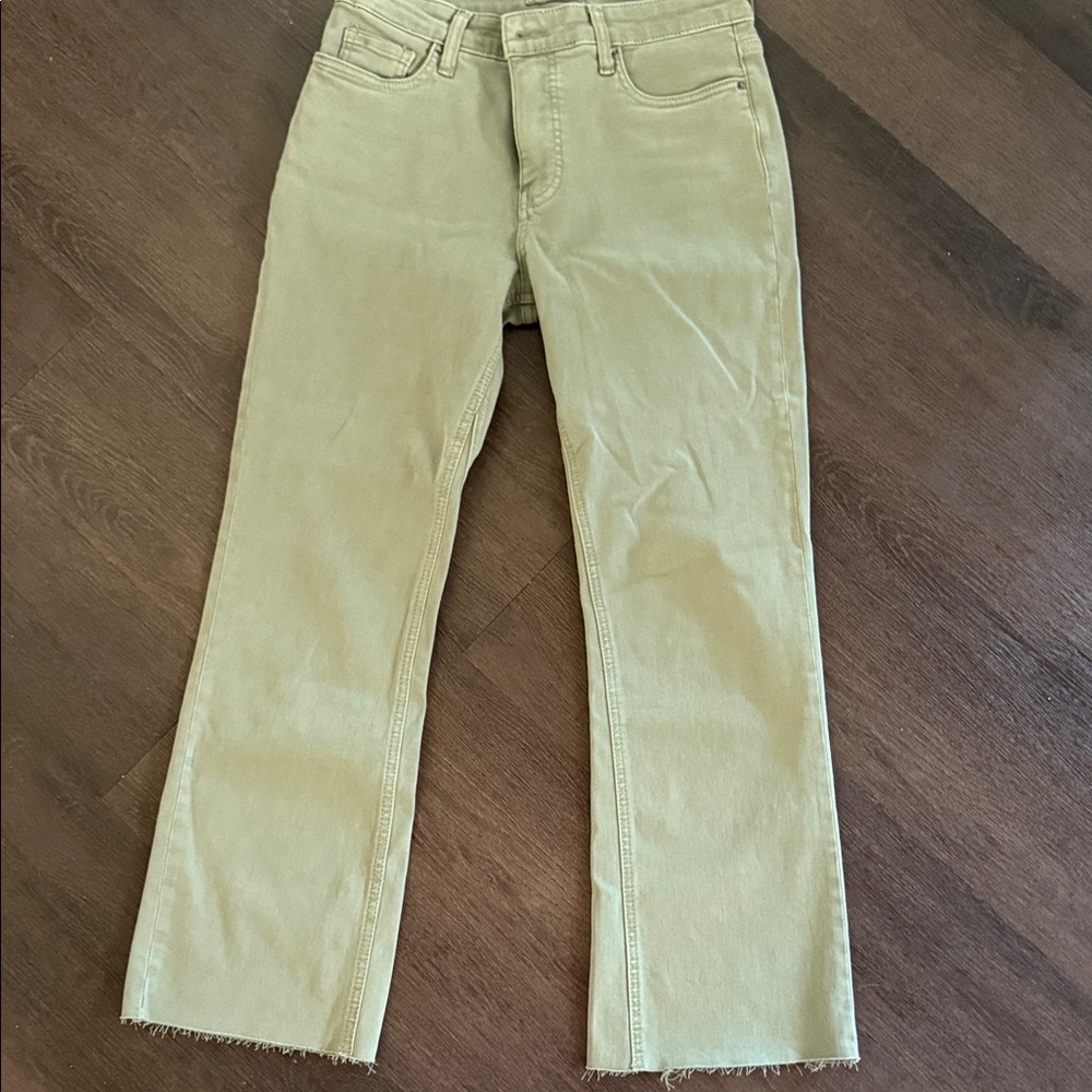 Kut from the Kloth Olive Straight-Leg Jeans
